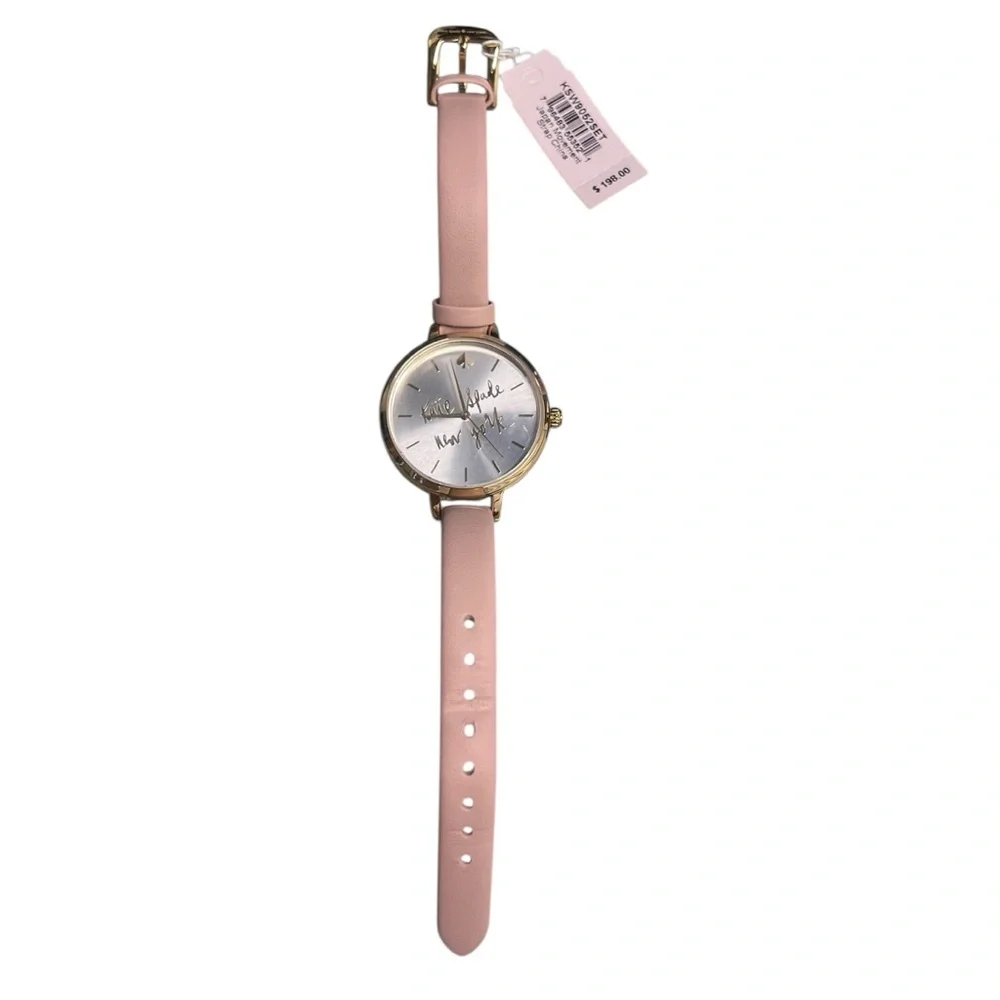 NIB KATE SPADE NEW YORK Metro Kate 34MM Leather Strap Watch Gift Set in box